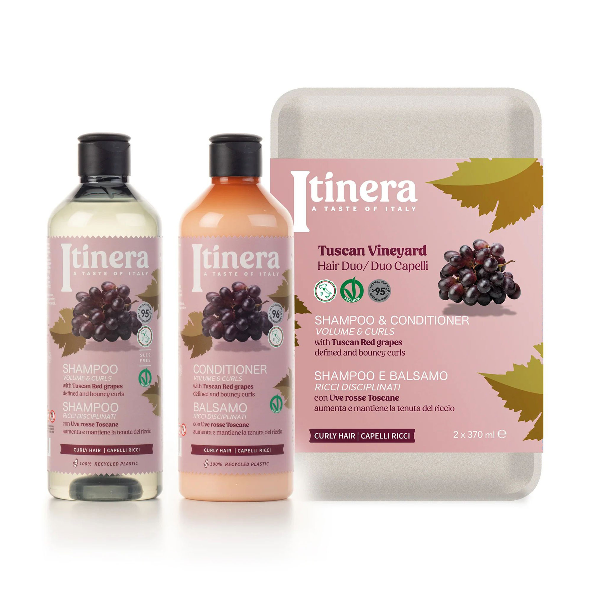 Набір для волосся Itinera Tuscan Vineyard Kit (шампунь, 370 мл + кондиціонер, 370 мл)